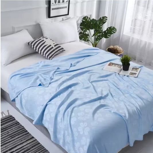 100% Bamboo Fiber Cooling Blanket – Soft, Breathable & Skin-Friendly
