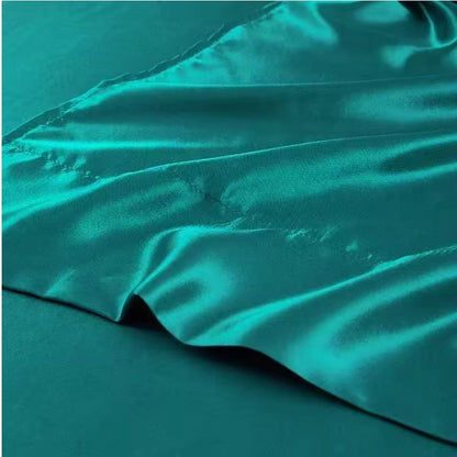 Luxury Satin Bed Sheet Set Queen King