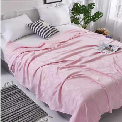 100% Bamboo Fiber Cooling Blanket – Soft, Breathable & Skin-Friendly